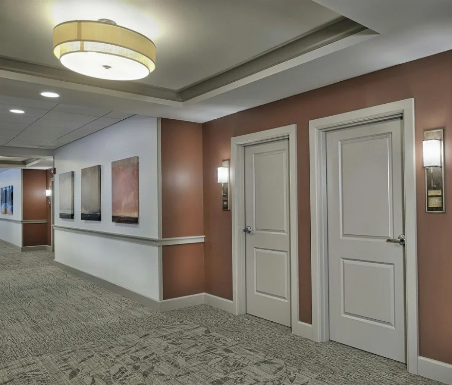 Freshly repainted resident room in a senior living community